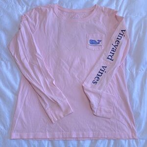 Vineyard Vines Pink Long Sleeve Shirt 100% Cotton